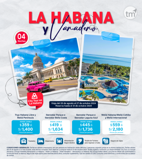 Imagen de La habana y Varadero