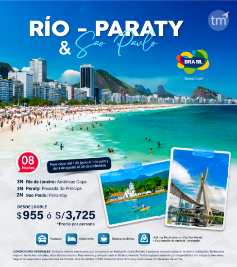 Imagen de Río, Paraty & Sao Paulo