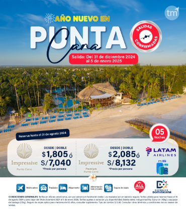 Imagen de Año nuevo en Punta Cana con Impressive