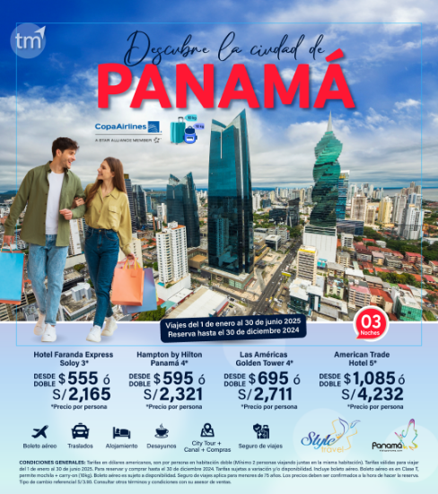 Imagen de Panamá + City tour con Copa
