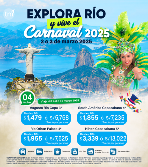 Imagen de Carnaval de Río con City tour