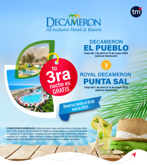 Imagen de Decameron 3ra noche gratis