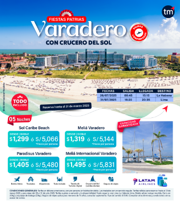 Imagen de Fiestas Patrias Varadero en Crucero 