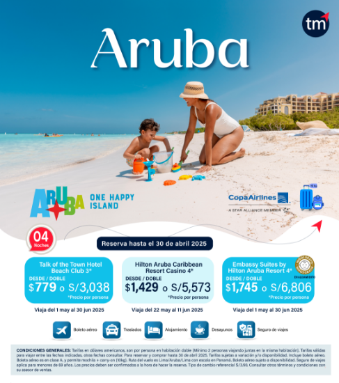 Imagen de Aruba con Copa