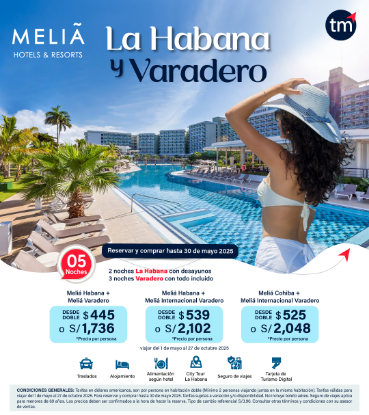 Imagen de La habana y Varadero con Melia