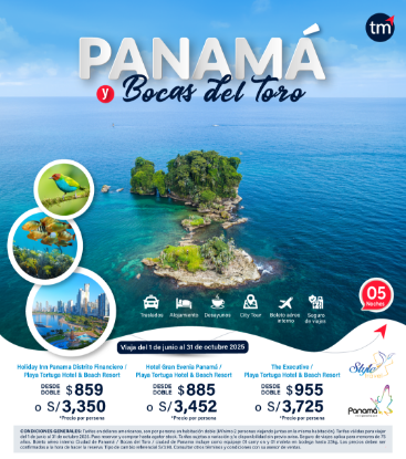 Imagen de Panamá y Bocas del Toro