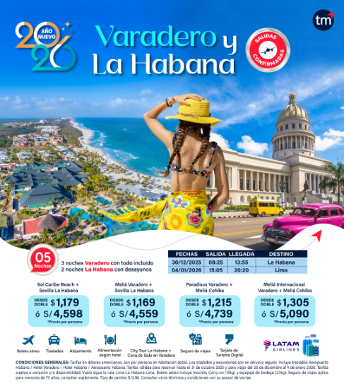 Imagen de Año Nuevo en Varadero y La Habana