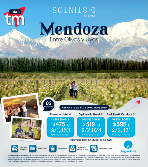 Imagen de Mendoza Distintos - Días TM