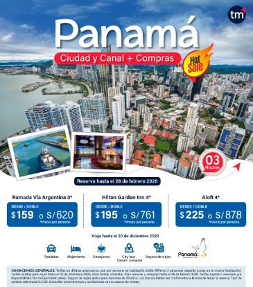 Imagen de Hot Sale Panamá Ciudad y Canal + Compras  