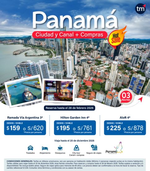 Imagen de Hot Sale Panamá Ciudad y Canal + Compras  