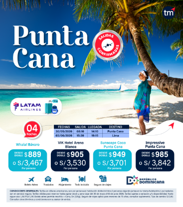 Imagen de Salidas Confirmadas Punta Cana