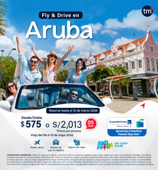 Imagen de Aruba - Fly and Drive con Copa 