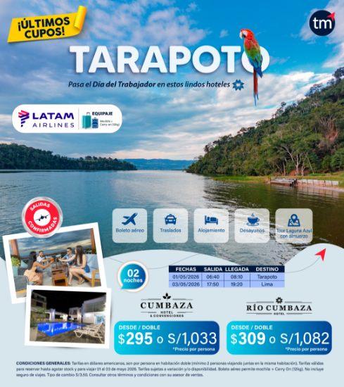 Imagen de Tarapoto hotel Cumbaza - día Trabajador