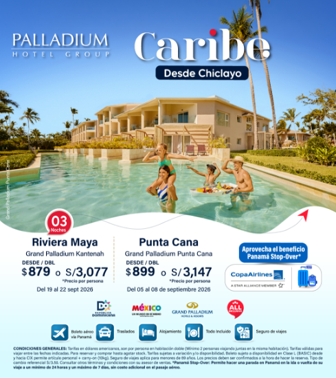 Imagen de Palladium Caribe con Copa