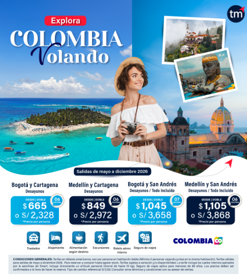 Imagen de Colombia con aéreos