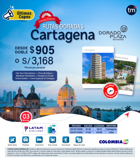 Imagen de Cartagena Fiestas Patrias -  Rutas Doradas