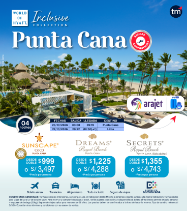 Imagen de Salidas Confirmadas Punta Cana