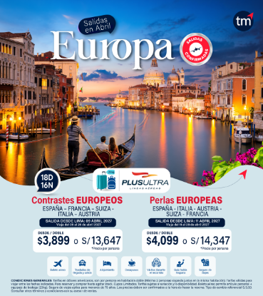 Imagen de Salidas Confirmadas Europa - abril