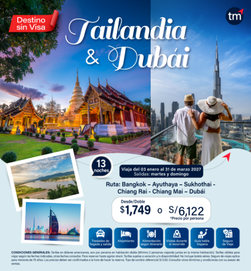 Imagen de Tailandia y Dubái