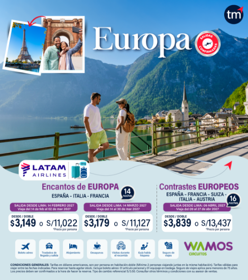 Imagen de Salidas Confirmadas Europa - Wamos