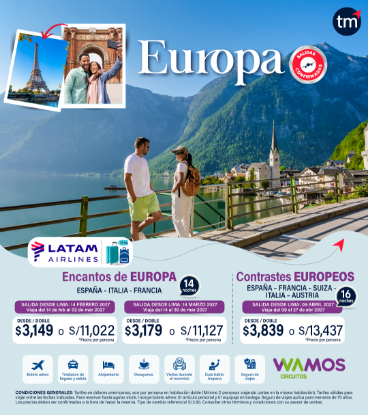 Imagen de Salidas Confirmadas Europa Wamos