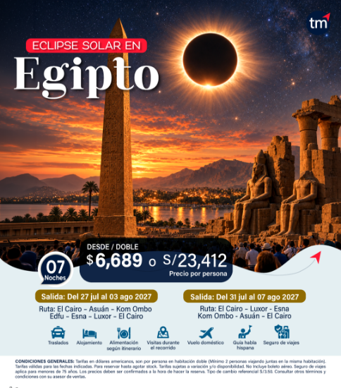 Imagen de Eclipse Solar en Egipto